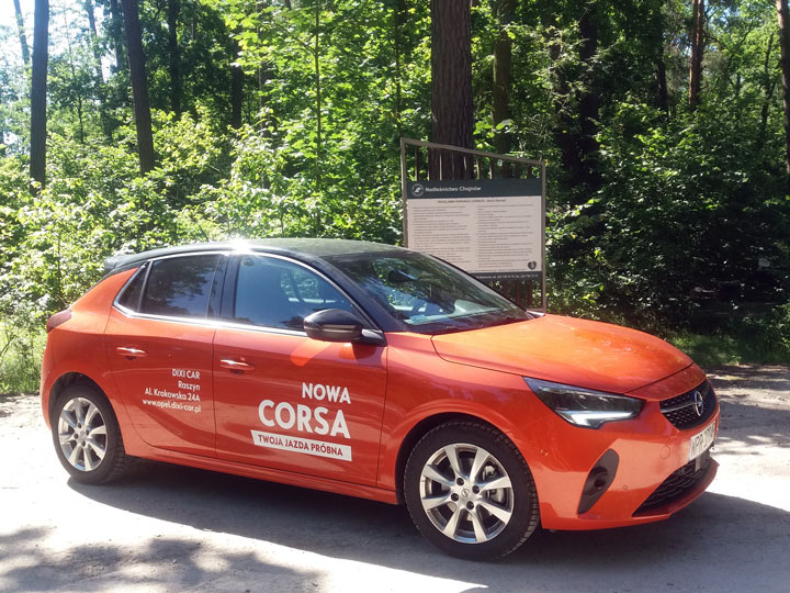 Opel Corsa F w lesie