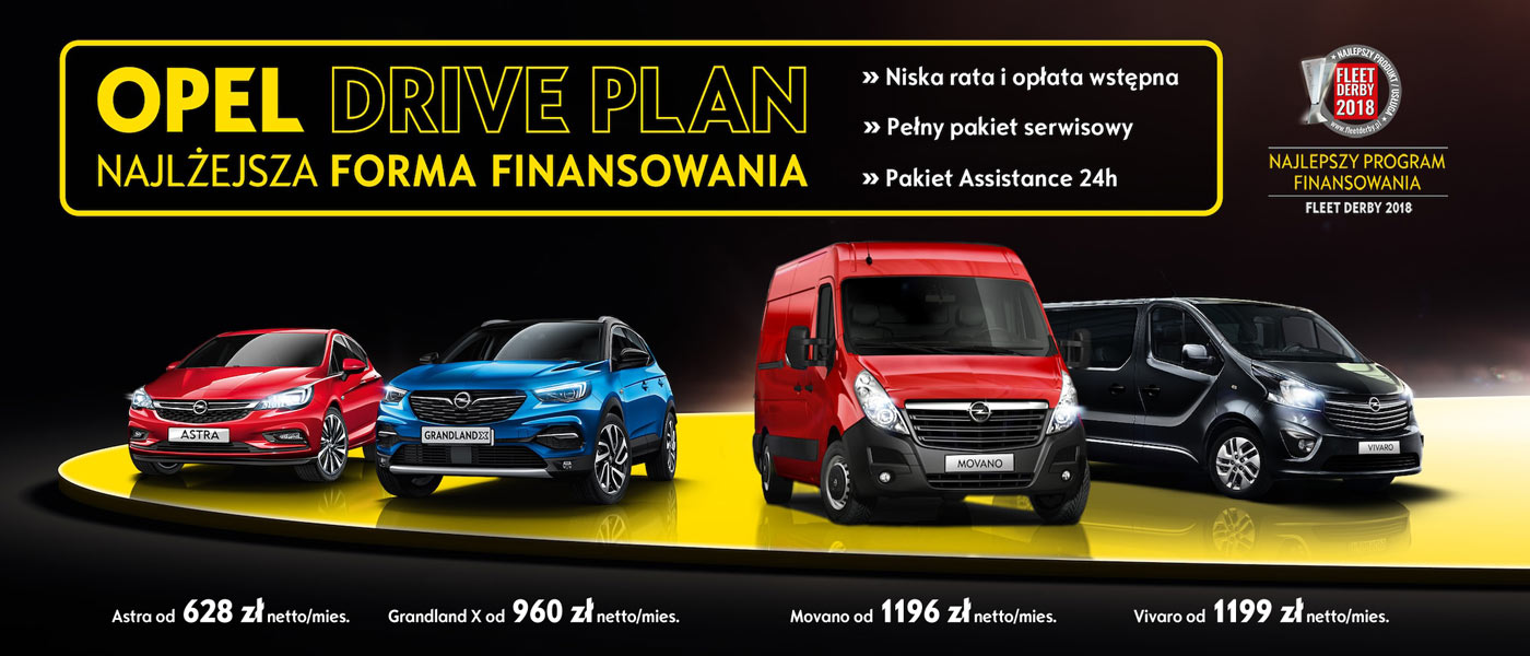 Opel Drive Plan, abonament Astra, Grandland X, Movano, Vivaro