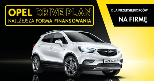 Opel Mokka, finansowanie Drive Plan, dla przedsiębiorców, na firmę