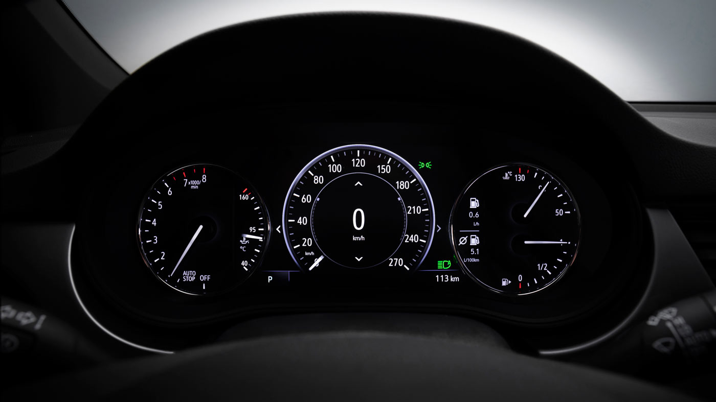 Cyfrowy prędkościomierz, zegary Opel Astra K