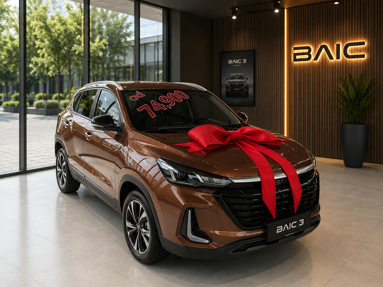 Lakier samochodu BAIC 3 brązowy metaliczny