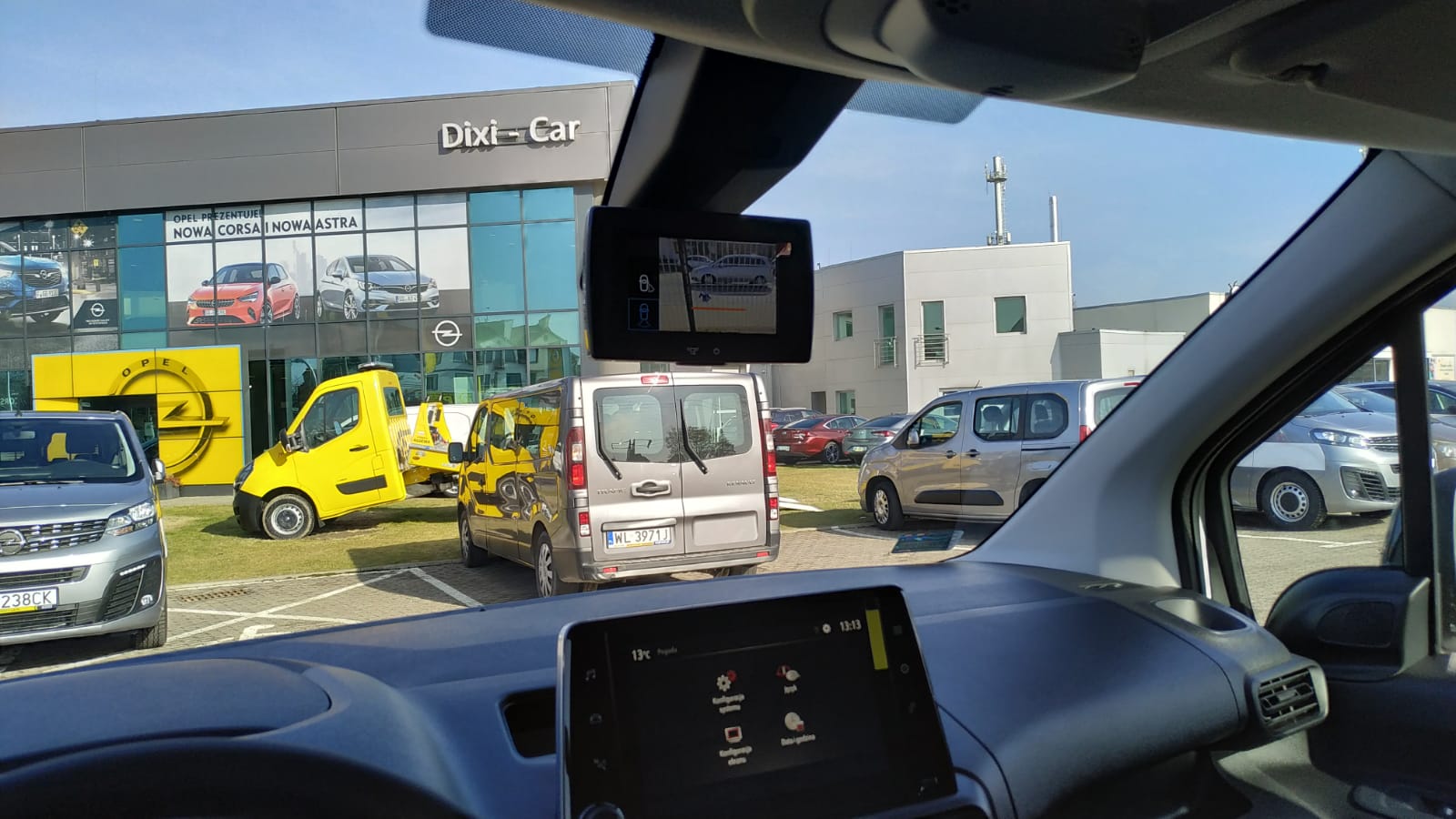 Kamera lusterko wsteczne Surround, kabina Opel Combo Cargo