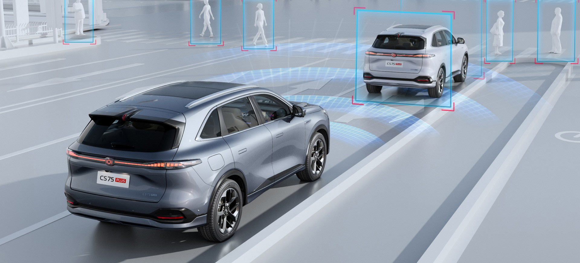 Changan CS75 tył, systemy bezpieczeństwa aktywnego