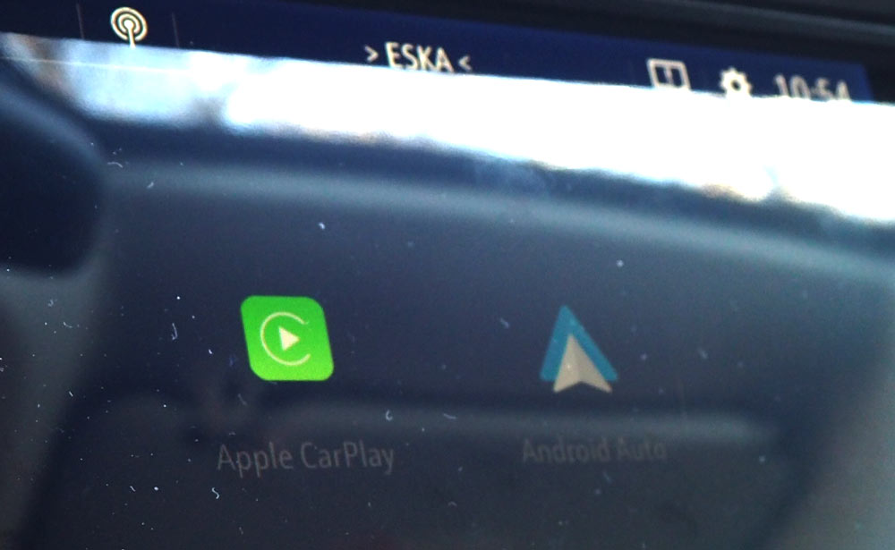 Ikony Apple CarPlay, Android Auto na LCD