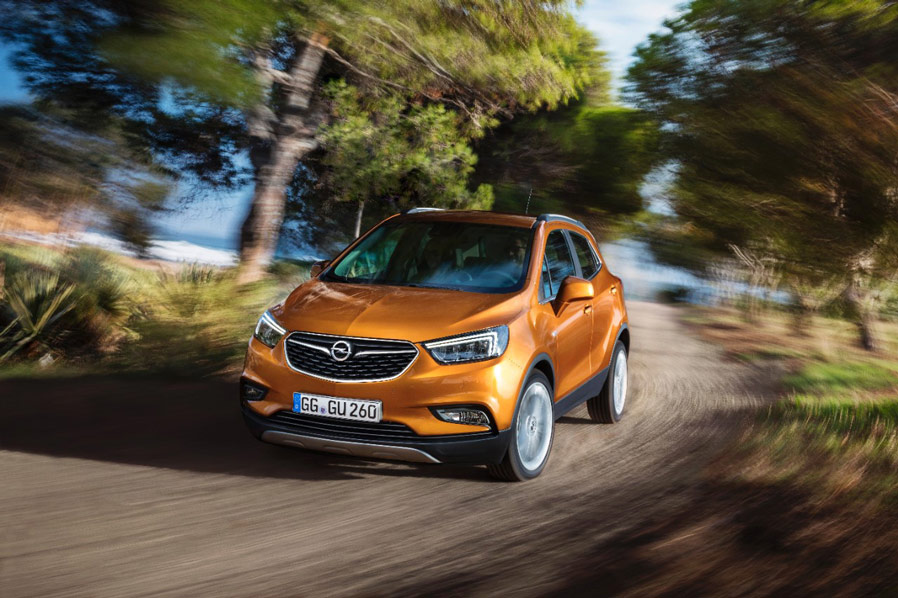 Opel Mokka 2016, las iglasty