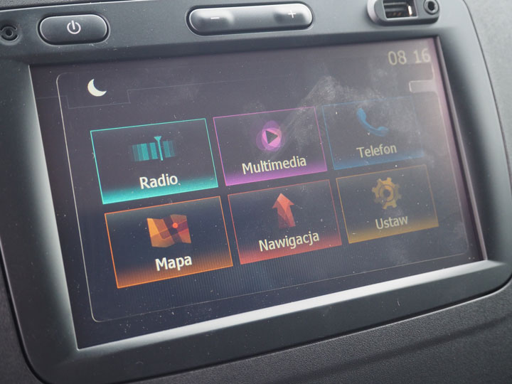 Wyświetlacz ciekłokrystaliczny zestaw audio Opel Movano