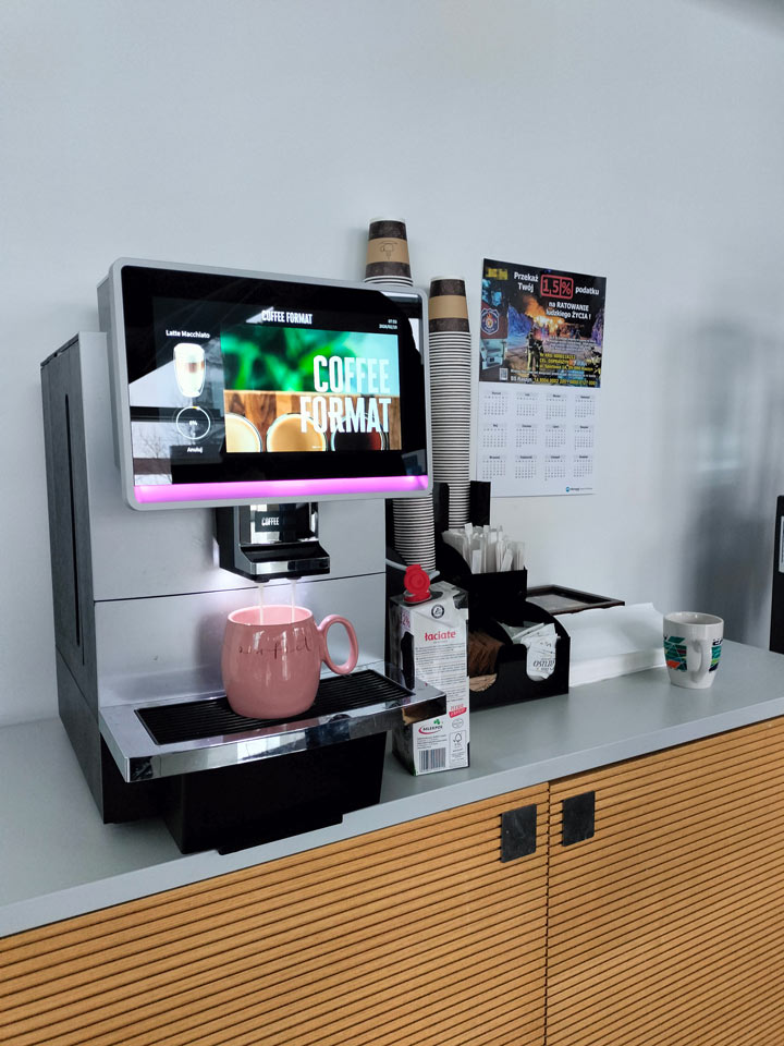 Ekspres do kawy, mleko