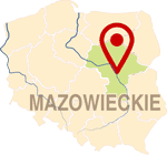 Mazowieckie, mapa Polski