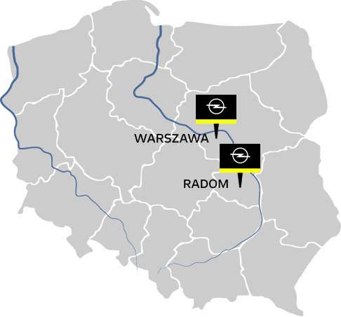 Lokalizacje Opel Polska