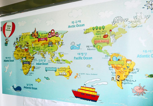 Mapa świata wg Koreańczyków