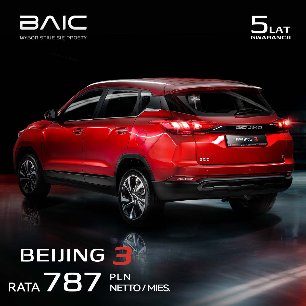 BAIC Beijing 3, rata leasingu