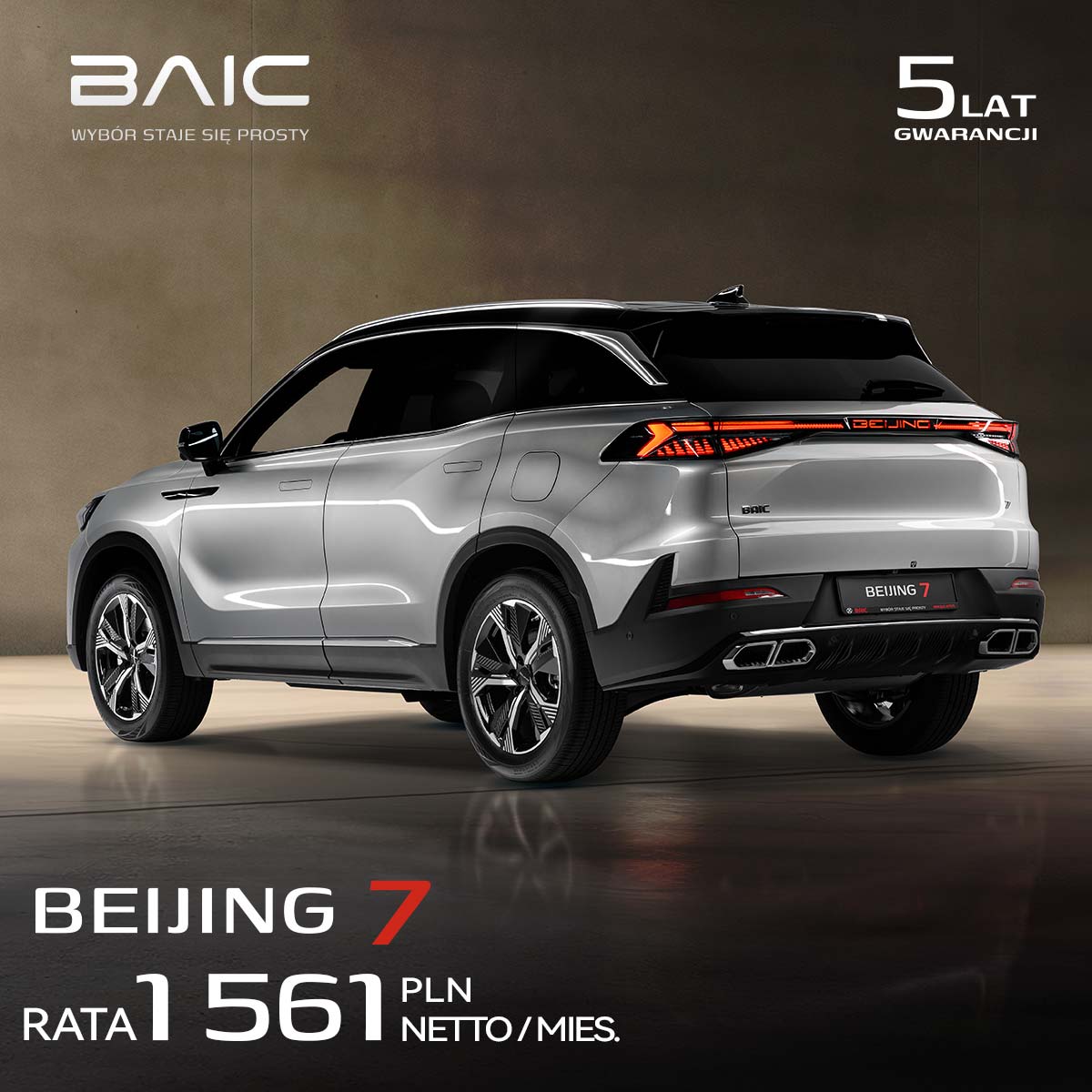 Rata leasingowa na BAIC Beijing 7