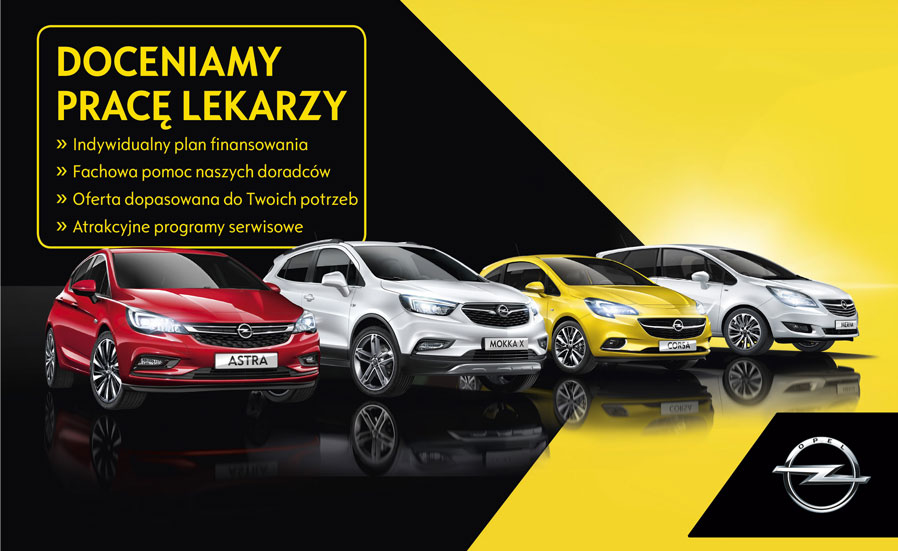 Samochody Opel dla lekarzy - reklama