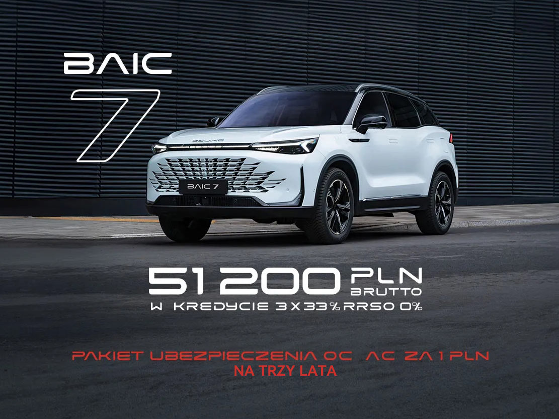 Wyprzedaż rocznika 2025 BAIC Beijing 7