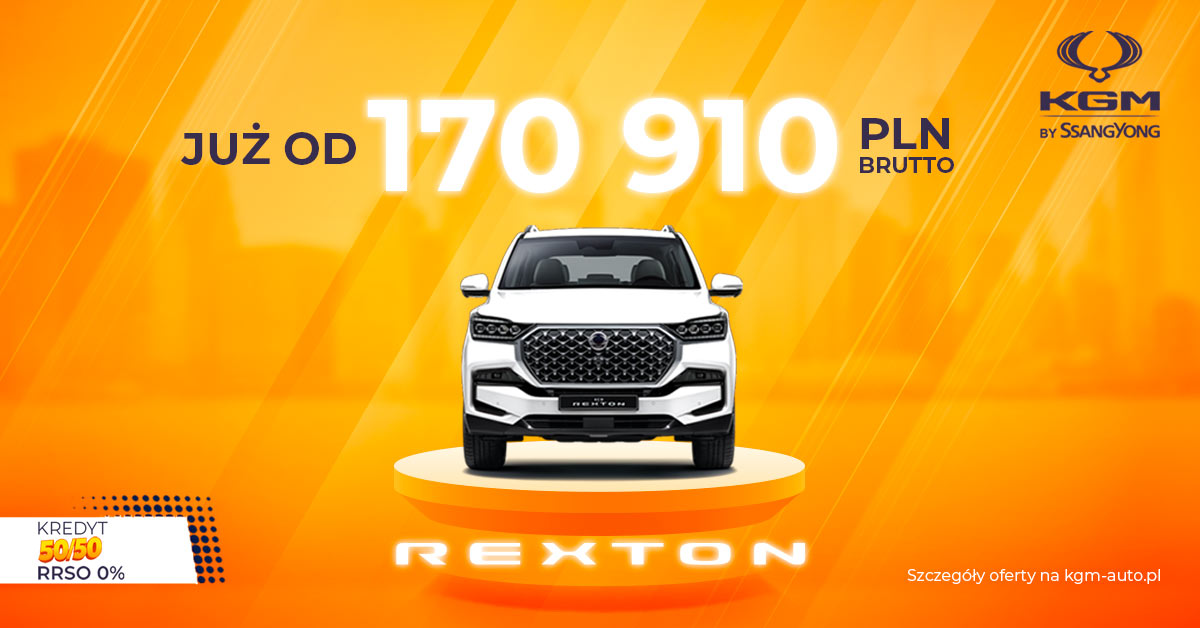 Wyprzedaż KGM SsangYong Rexton. Cena KGM SsangYong Rexton