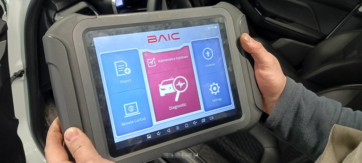 Urządzenie BAIC do diagnostyki komputerowej samochodów