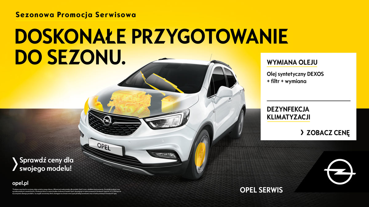 Opel MOKKA X. Sezonowa promocja serwisowa