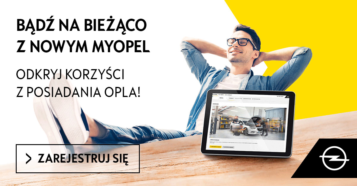 MyOpel online tablet, zrelaksowany właściciel