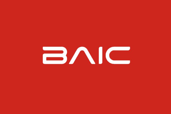 Logo BAIC poziome czerwień