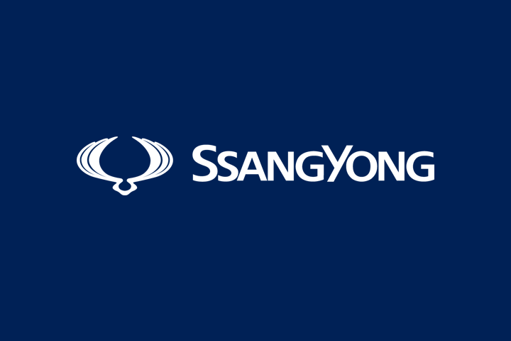 Logo SsangYong poziome granat