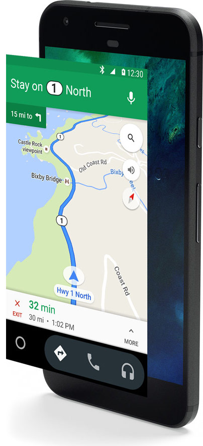 Android Auto na smartfonie