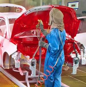 Lakierowanie samochód Opel ADAM, kolor czerwony