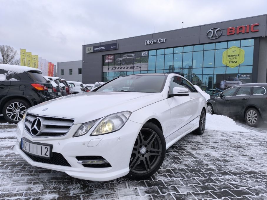 Mercedes E250 Coupe Salon PL AMG pakiet Skóra xenon navi rej.2013 Serwis