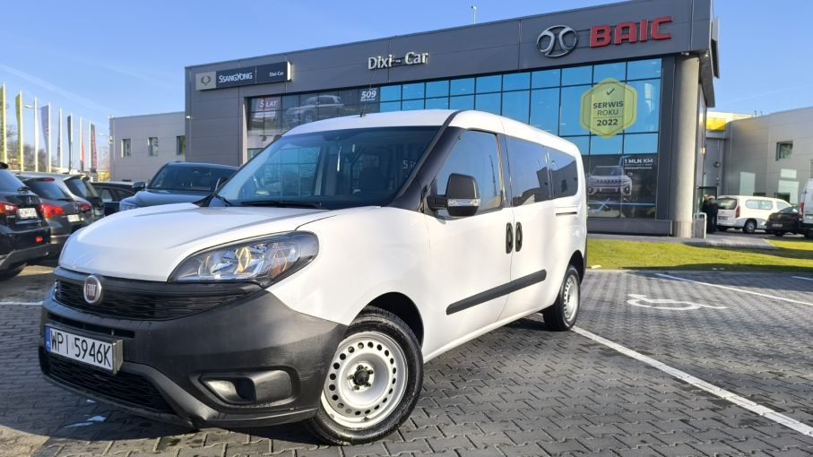 Fiat Doblo Maxi 1,4 benzyna 95KM L2H1, bardzo niski przebieg, doinwestowany Vat23%