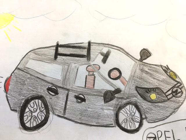 Rysunek samochodu