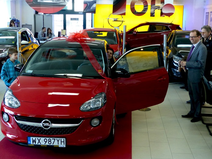 P. Renata w Adamie w salonie Opel