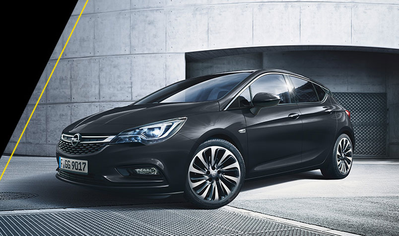 Opel Astra V czarny Carbon Flash