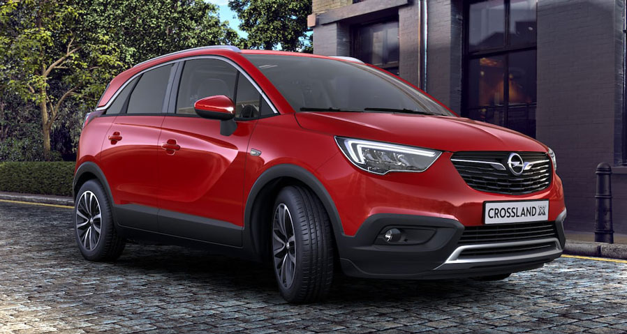 Opel Crossland X brylantowy czerwony Absolute