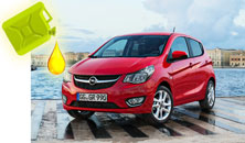 Opel Karl jazda o kropelce