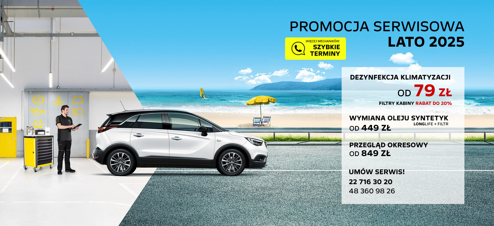 Promocja serwisu Opel lato 2025