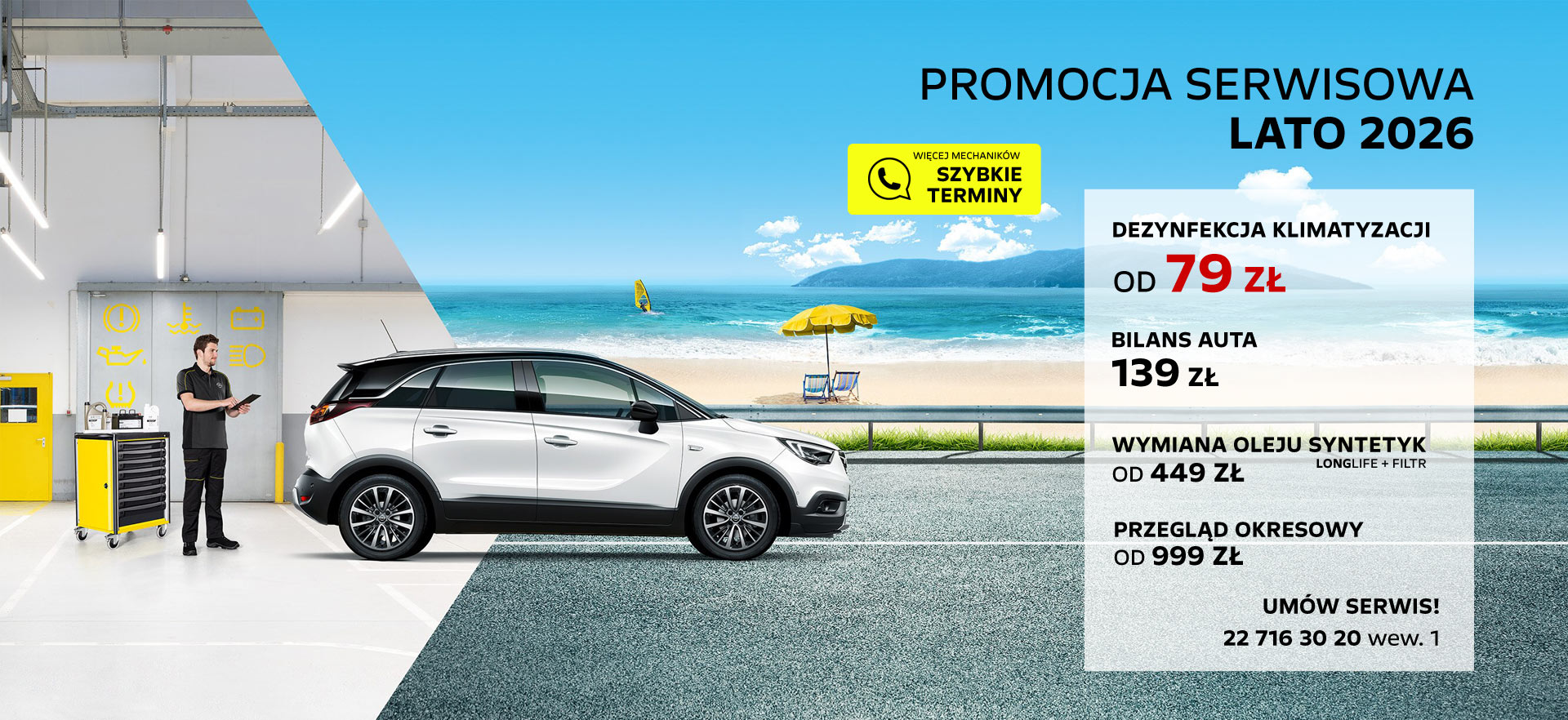 Promocja serwisu Opel lato 2026