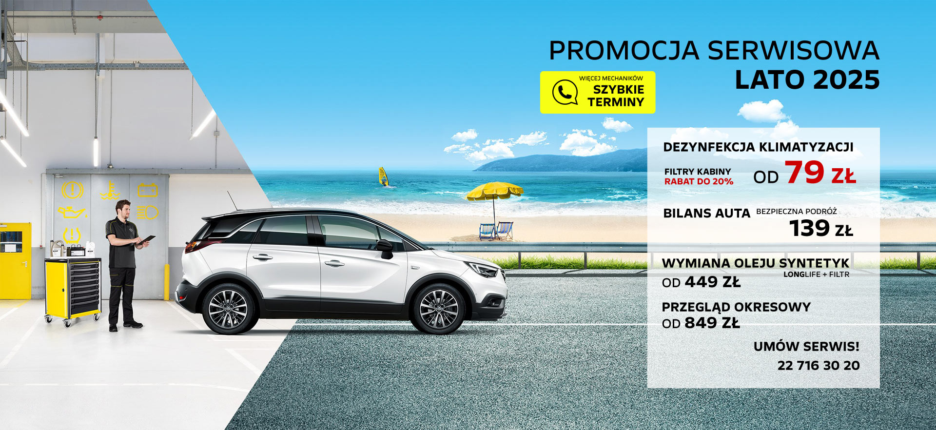 Promocja serwisu Opel lato 2025