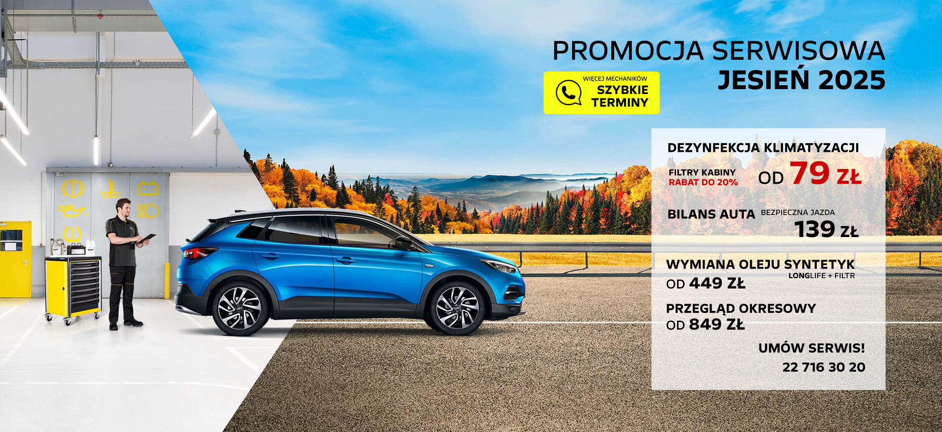 Promocja serwisu Opel jesień 2025
