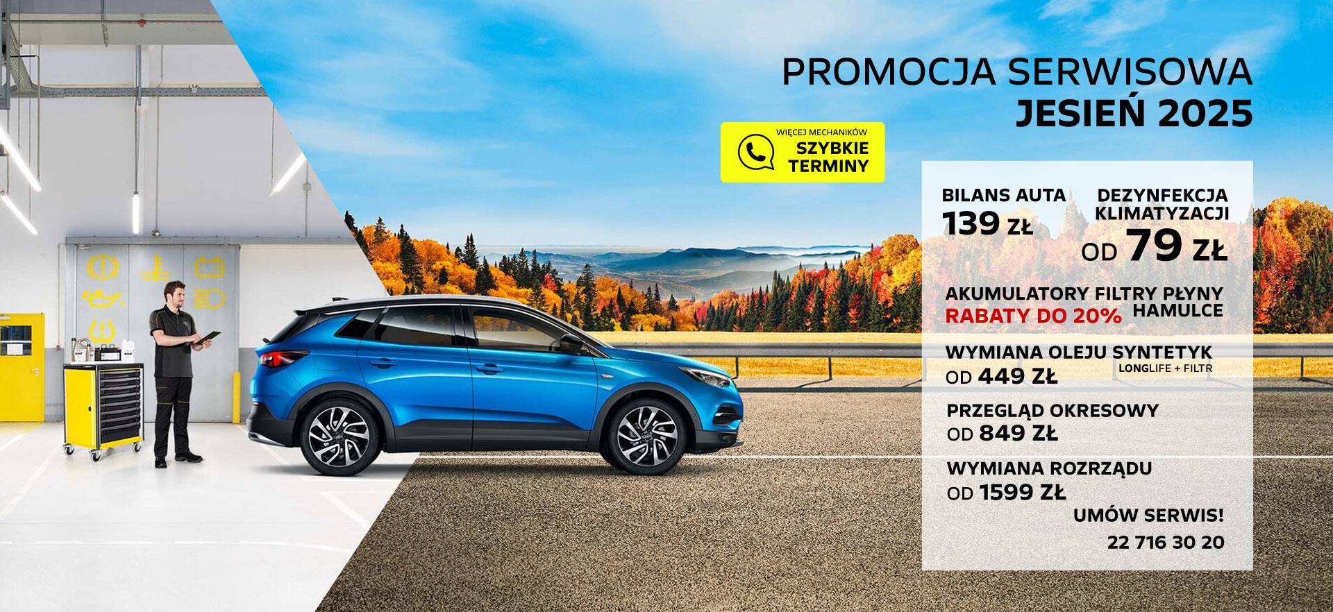 Promocja serwisu Opel jesień 2025