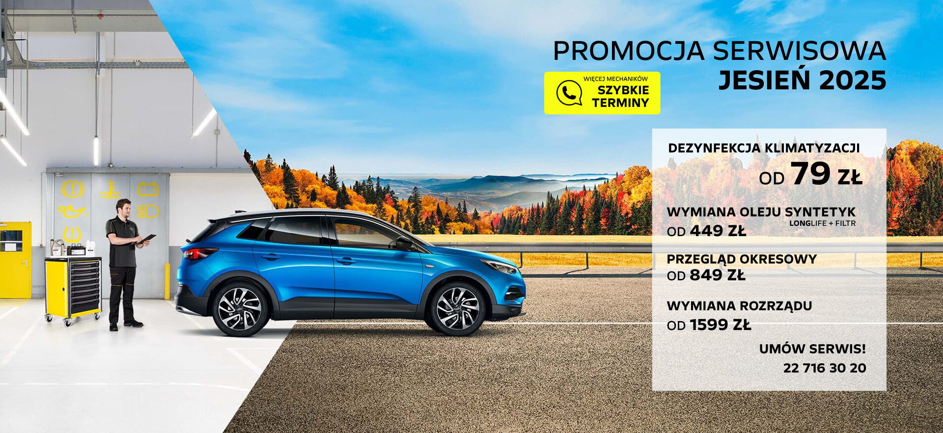 Promocja serwisu Opel jesień 2025