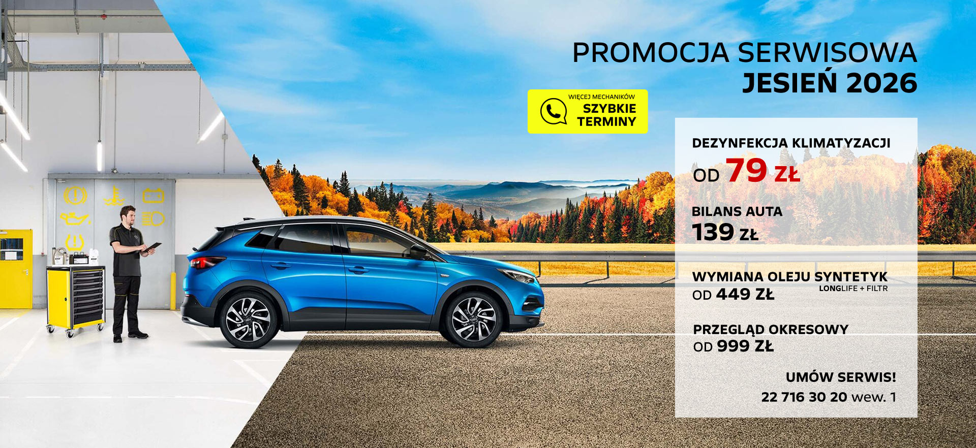 Promocja serwisu Opel jesień 2026