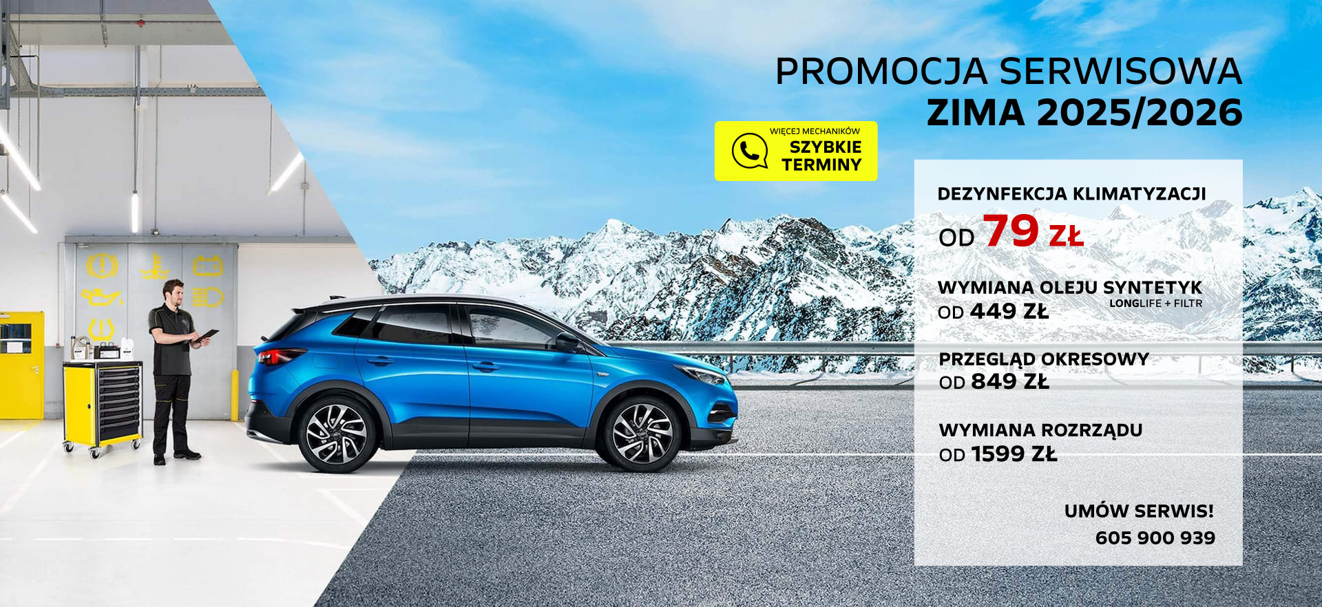 Promocja serwisu Opel zima 2025 2026