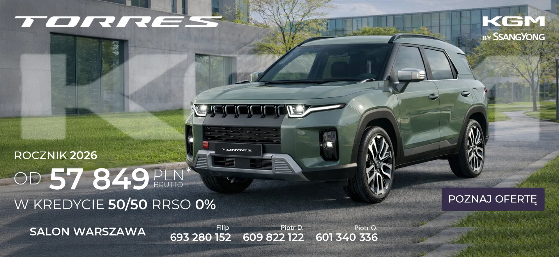 SsangYong KGM Torres 2026 w Kredycie 50/50 0%