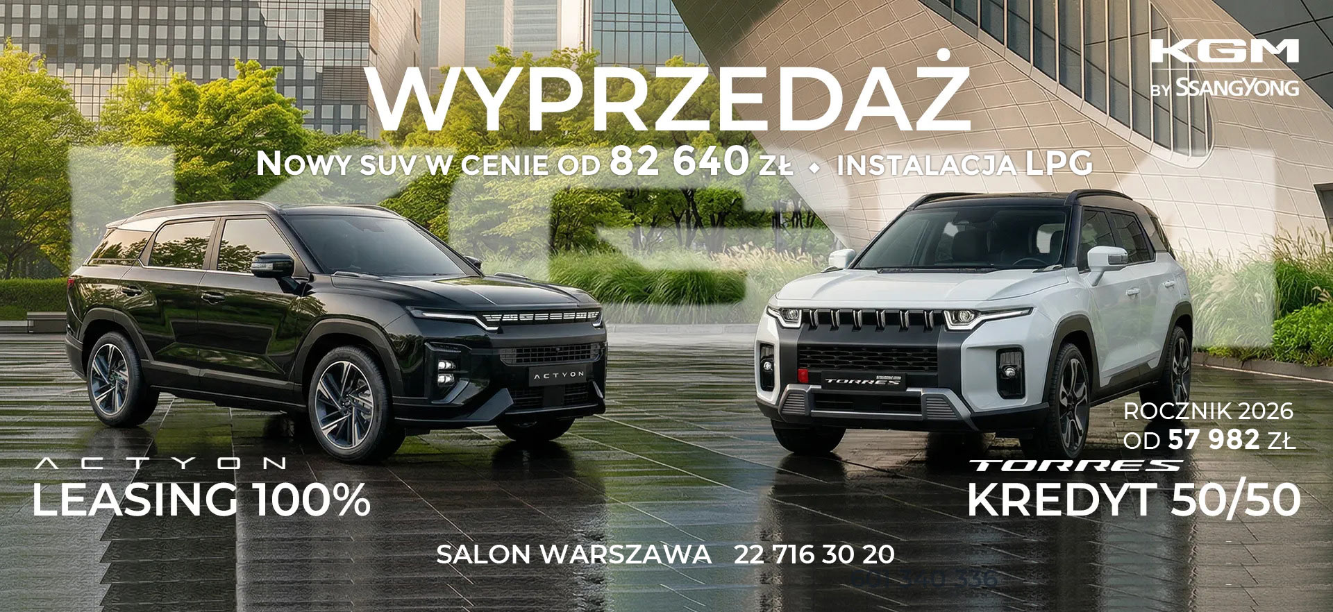 Wyprzedaż rocznika Samochody KGM z Korei