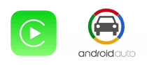 Logo Apple CarPlay, Android Auto