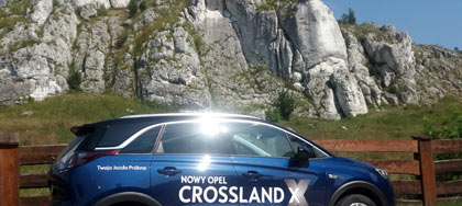 Opel Crossland, skałki Jury