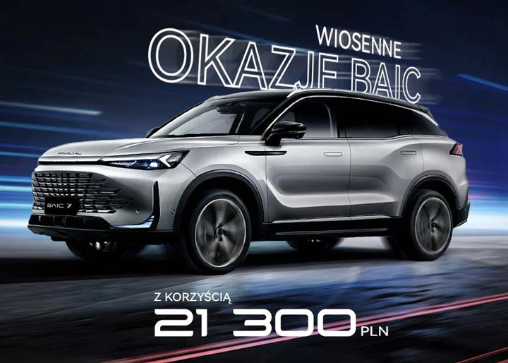 Wiosenne promocje na BAIC Beijing 7