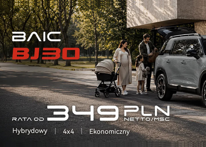 Rata miesięczna leasingu na BAIC BJ30e