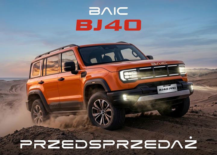 BAIC BJ40 4x4 na ramie. Przedsprzedaż